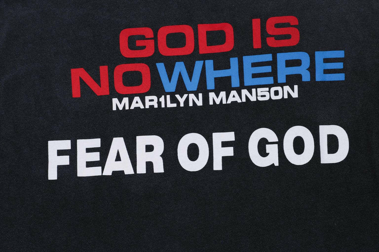 FEAR OF GOD ESSENTIALS "MARILYN MANSON" BLACK SHIRTS 2019 SUMMER-SPRING CLOTHING COLLECTION