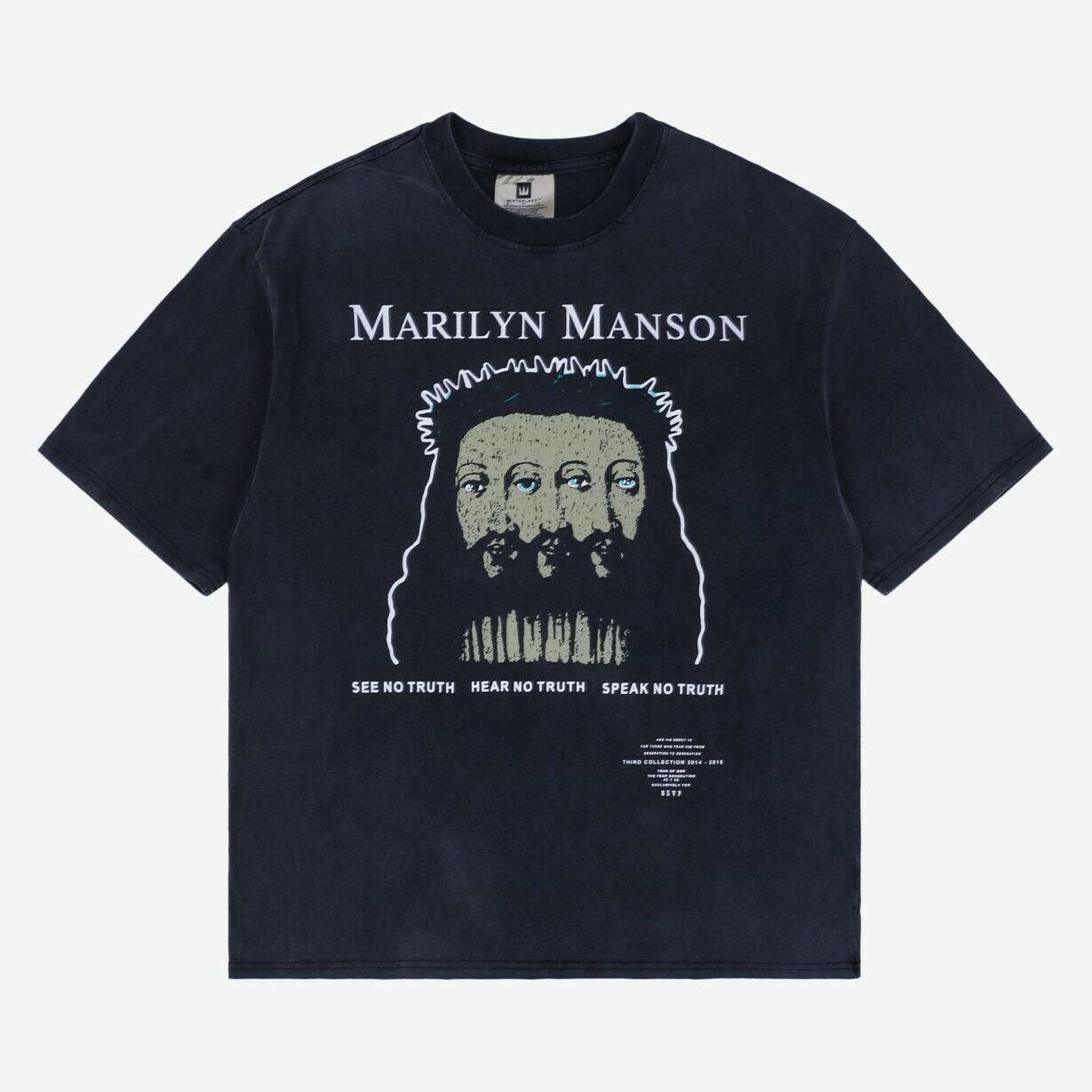 FEAR OF GOD ESSENTIALS "MARILYN MANSON" BLACK SHIRTS 2019 SUMMER-SPRING CLOTHING COLLECTION
