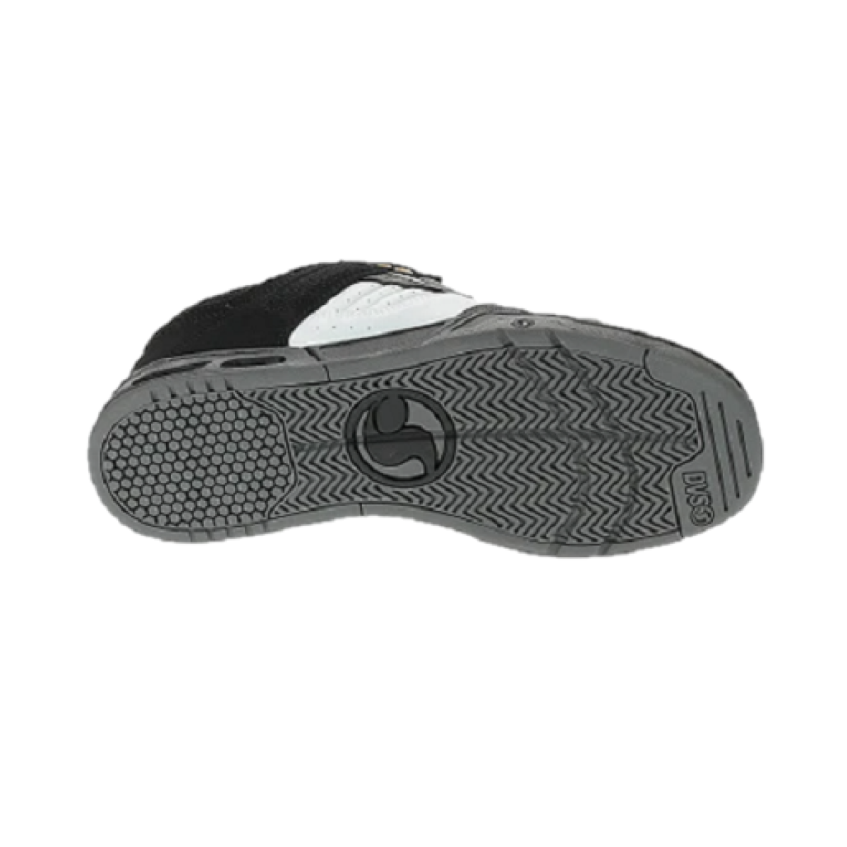 DVS F0000056984 ENDURO HEIR MN'S (Medium) Black/White/Charcoal Leather & Nubuck Skate Shoes