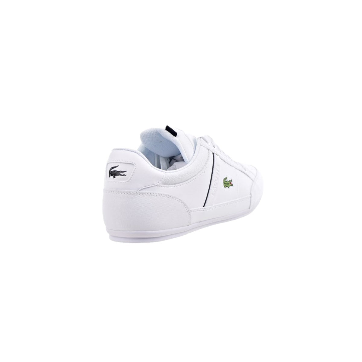 LACOSTE 7-42CMA0014147 CHAYMON 0121 1 MN'S (Medium) White/Black Synthetic & Leather Lifestyle Shoes
