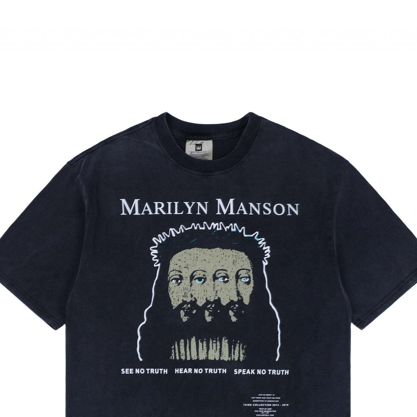 FEAR OF GOD ESSENTIALS "MARILYN MANSON" BLACK SHIRTS 2019 SUMMER-SPRING CLOTHING COLLECTION