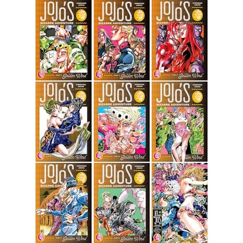 JoJo's Bizarre Adventure Part 5: Golden Wind Volume 1-9 Books Collection Set