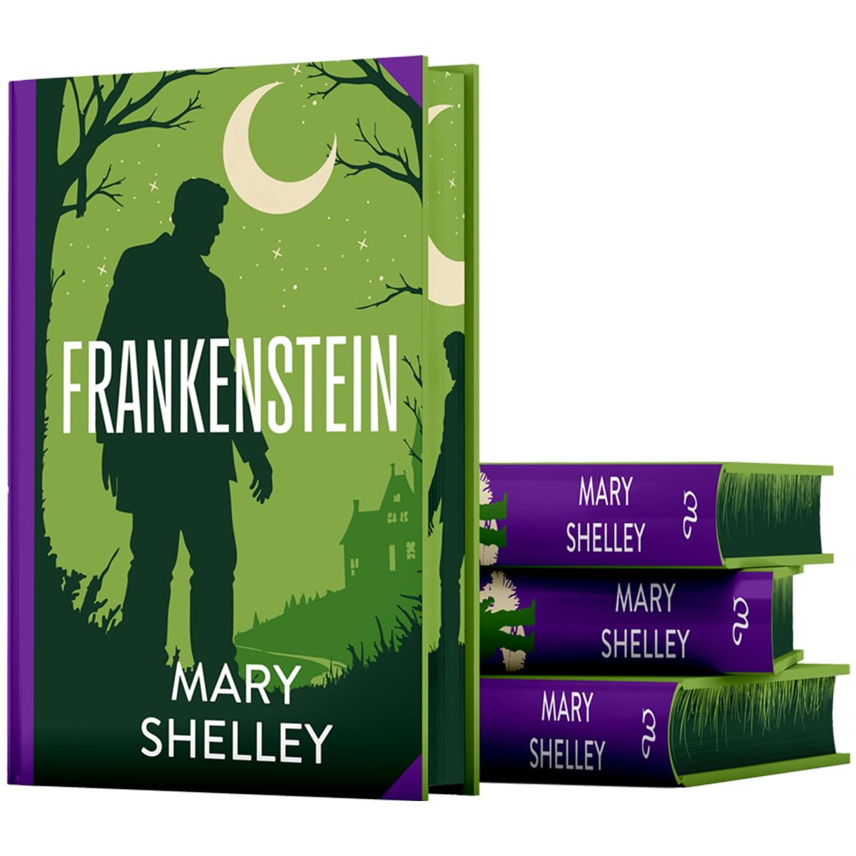 Frankenstein by Mary Shelley (Classics Sprayed Edge Premium Hardback Edition)