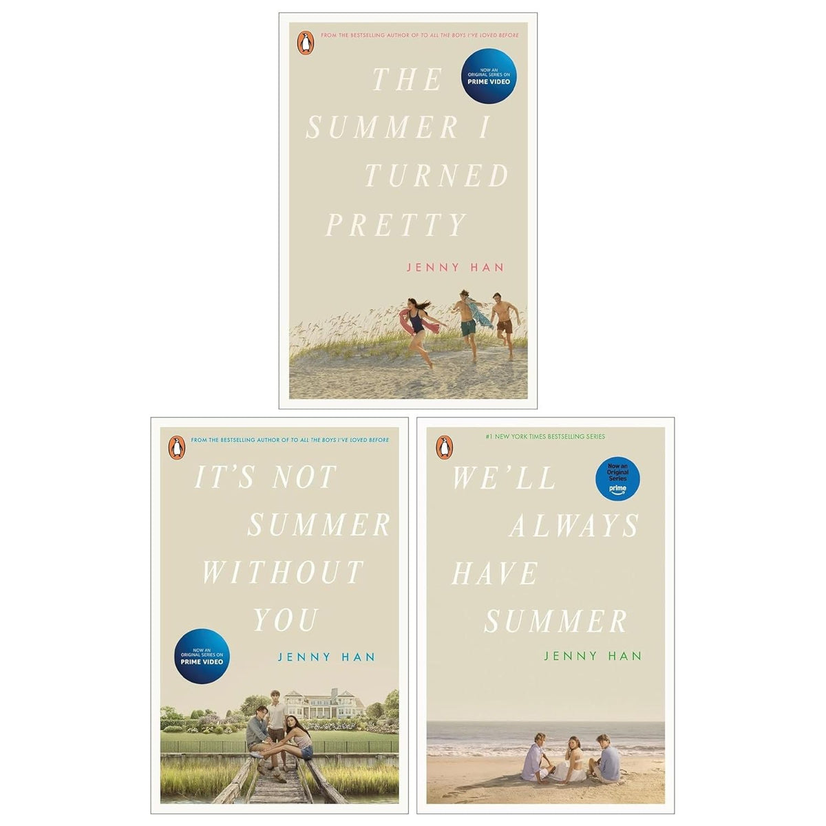 The Summer I Turned Pretty Series by Jenny Han 3 Books Collection Set(The Summer I Turned Pretty, It's Not Summer Without You & We'll Always Have Summer)