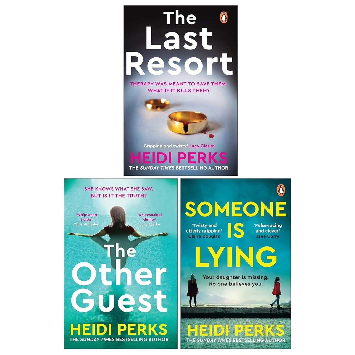 Heidi Perks Collection 3 Books Set (The Last Resort, The Other Guest and Someone Is Lying)