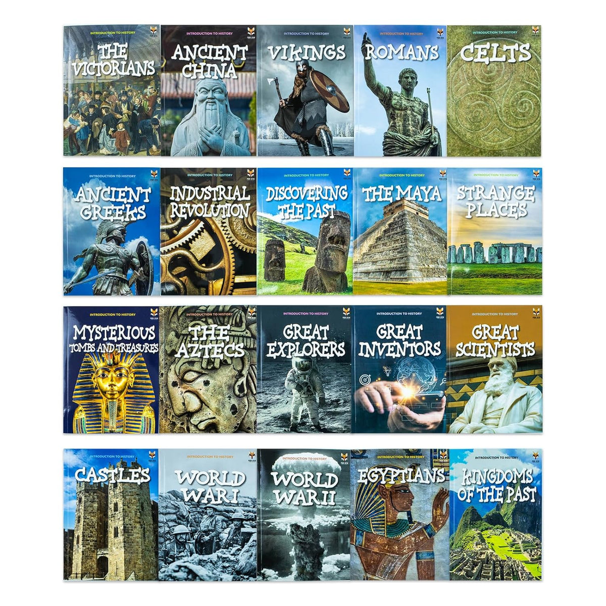 Children Introduction to History for Beginners (Series 1 & 2) 20 Books Collection Set - Illustrated Learning Book of World History for Kids
