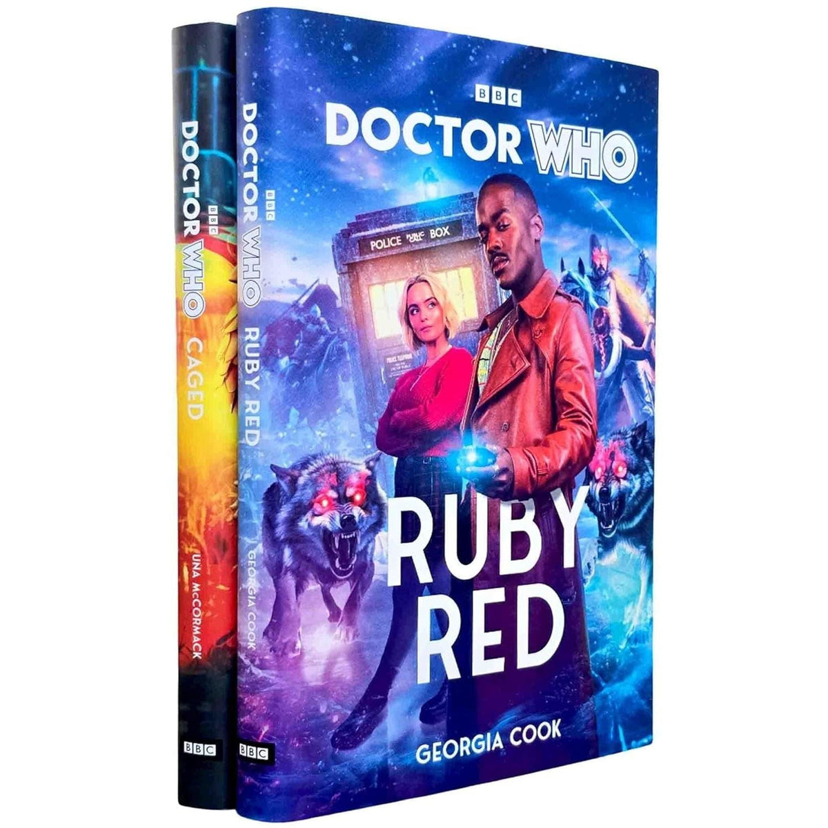 Doctor Who 2 Books Collection Set by Georgia Cook (Ruby Red & Caged)