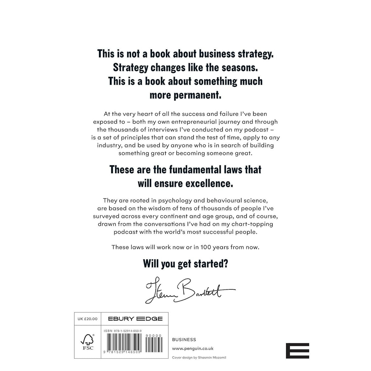 The Diary of a CEO: The 33 Laws of Business and Life by Steven Bartlett