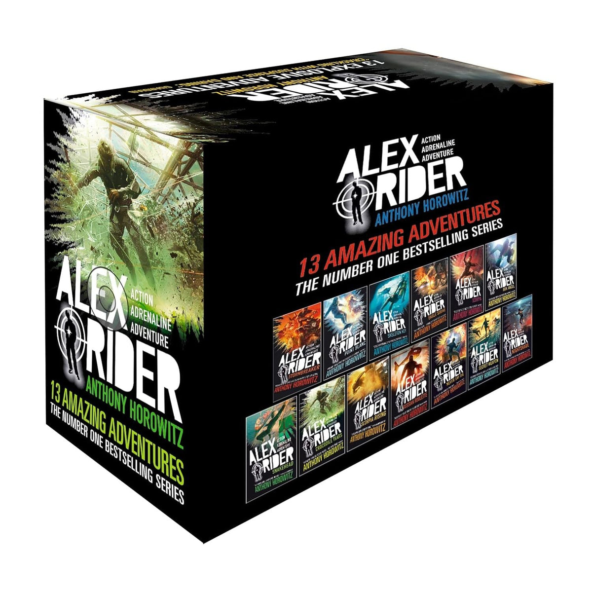 Alex Rider 13 Books Collection Boxset (Stormbreaker, Point Blanc, Skeleton Key, Eagle Strike)