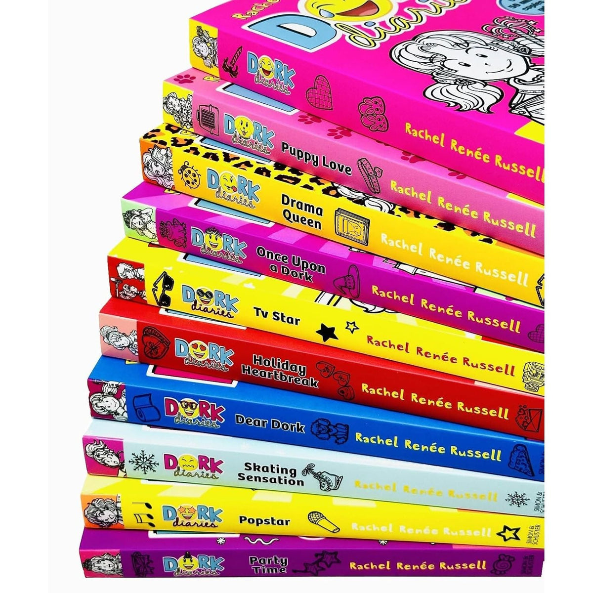 Rachel Renee Russell Dork Diaries Series 10 Books Set
