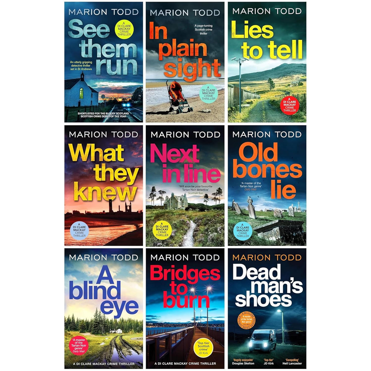 Detective Clare Mackay Series 9 Books Collection Set By Marion Todd (Books 1-9)