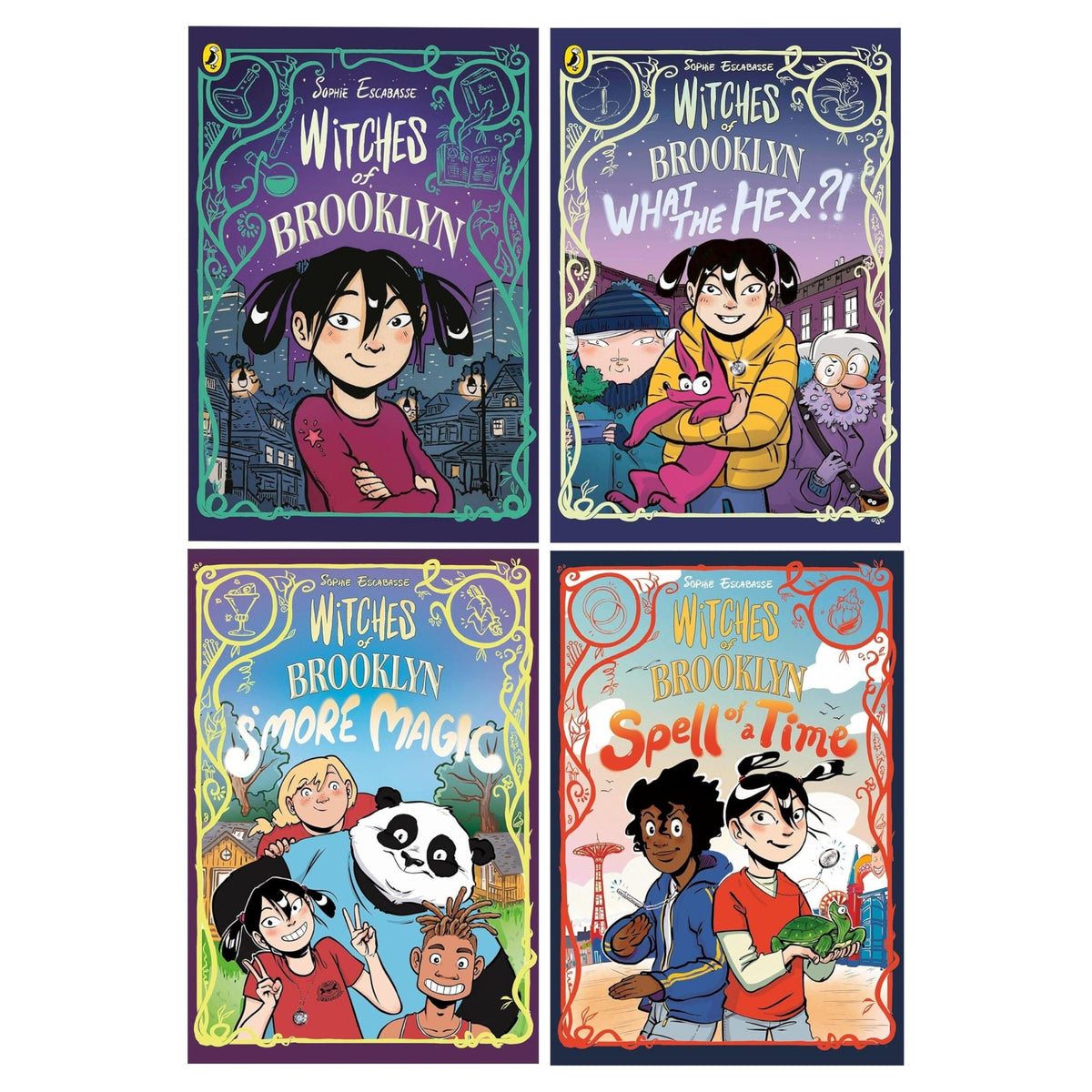 Witches of Brooklyn Graphic Novel Series by Sophie Escabasse 4 Books Collection Set (Witches of Brooklyn)