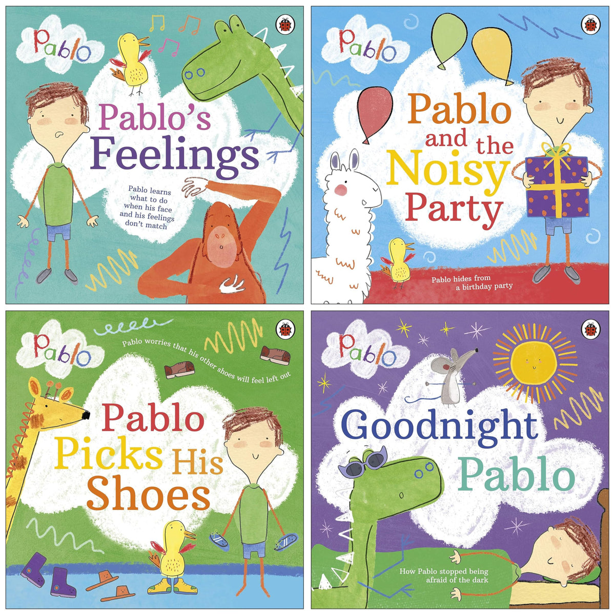 Pablo's Feelings Series 4 Picture Books Collection Set (Pablo's Feelings, Pablo Picks His Shoes, Pablo and the Noisy Party and Goodnight Pablo)