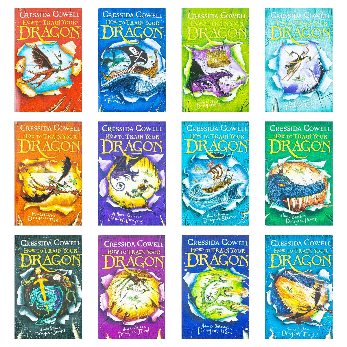 How To Train Your Dragon 12 Books Collection Set By Cressida Cowell