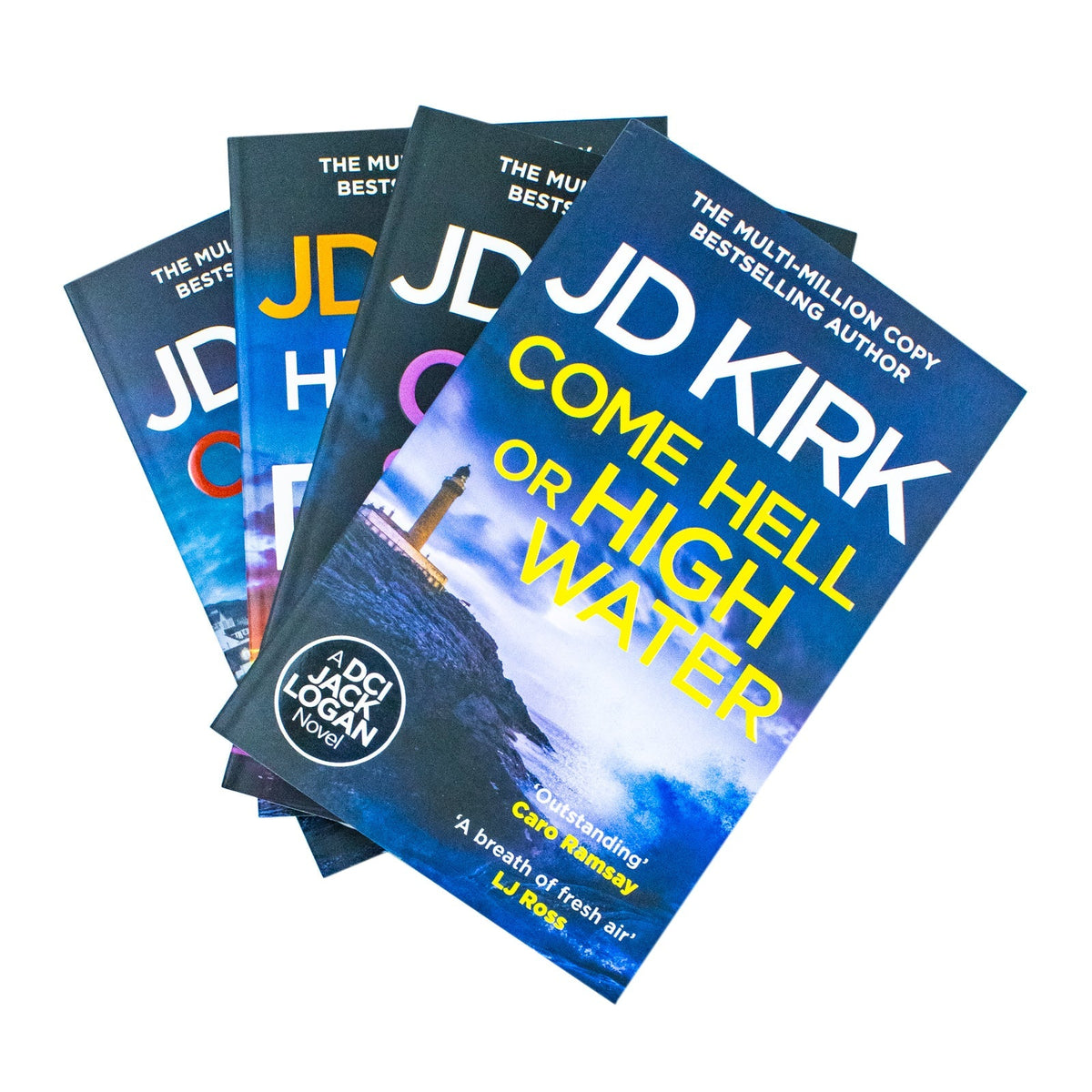 DCI Logan Crime Thrillers 13-16: 4 Books Collection Set By JD Kirk (Come Hell or High Water, City of Scars, Here Lie the Dead & One For the Ages)