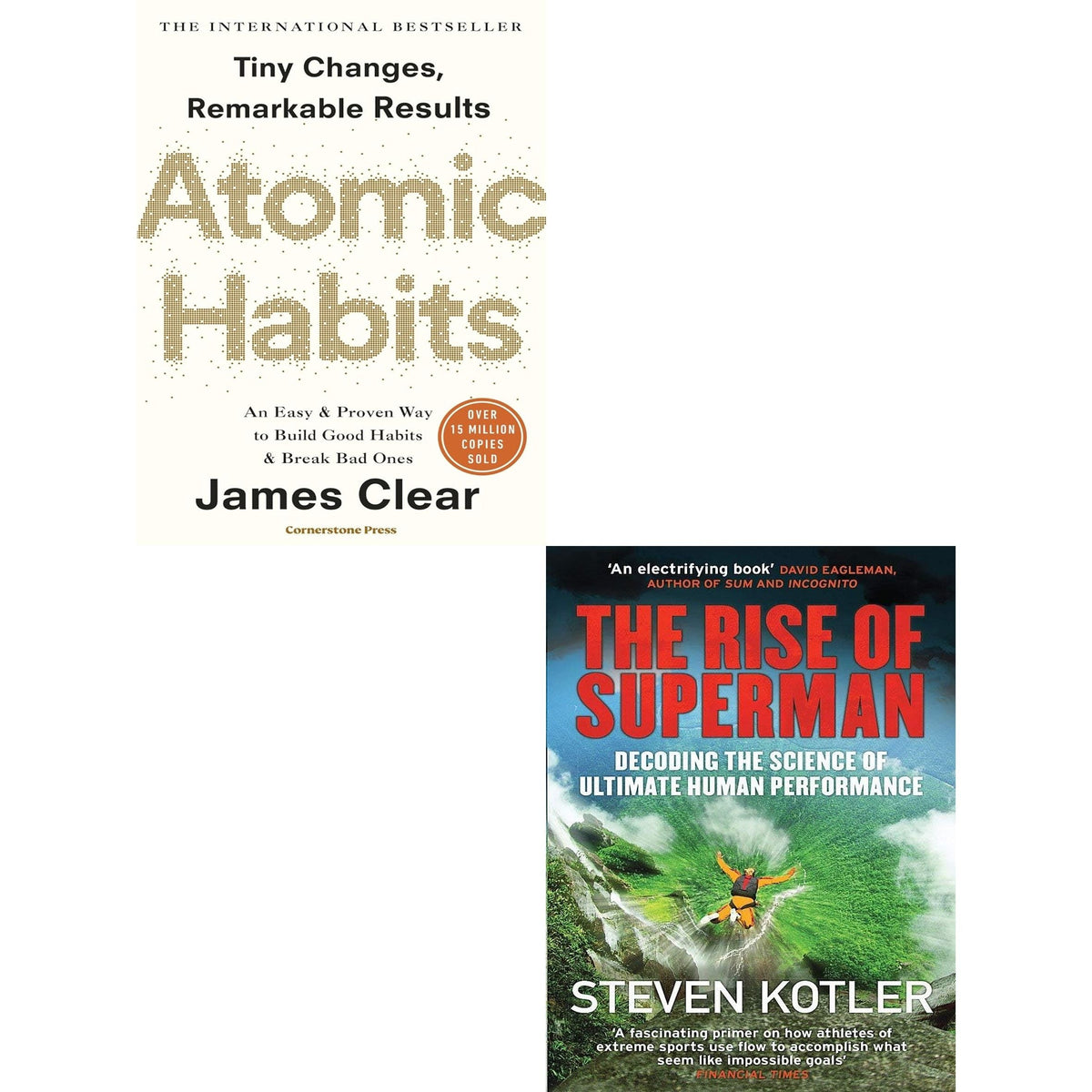 The Rise of Superman, Atomic Habits James Clear 2 Books Collection Set