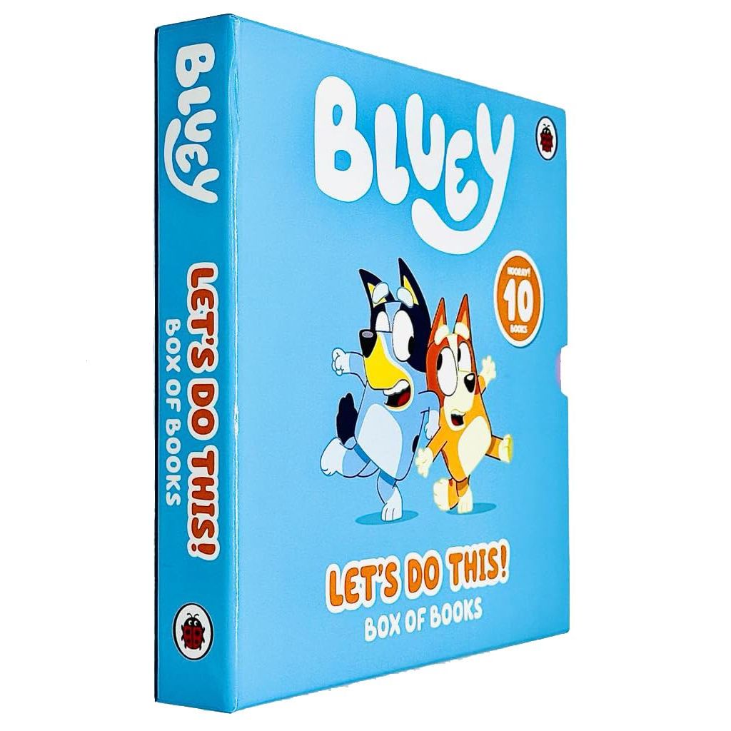 Bluey lets Do This! 10 Picture Books Story Collection Box Set (The Beach, Goodnight Fruit Bat, Butterflies, Bingo, Magic Xylophone, Hammerbarn, The Pool, The Creek, Grannies & Bob Bilby)