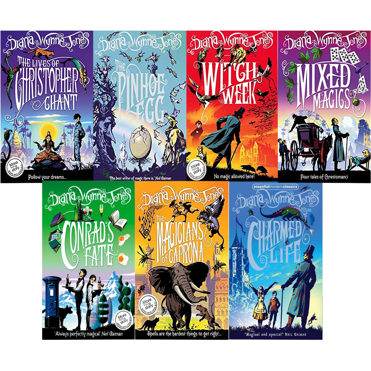Chrestomanci Series & Howl's Moving Castle Series 10 Books Collection Set By Diana Wynne Jones