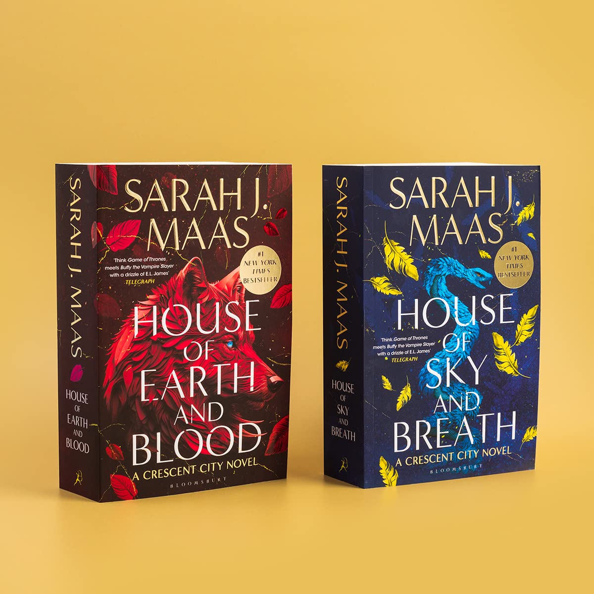 NEW Crescent City 2 Books Collection Set - House of Earth and Blood & House of Sky and Breath by Sarah J. Maas