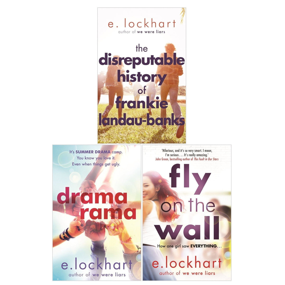 E. Lockhart 3 Books Collection Set (Fly on the Wall, Dramarama, The Disreputable History of Frankie Landau-Banks)