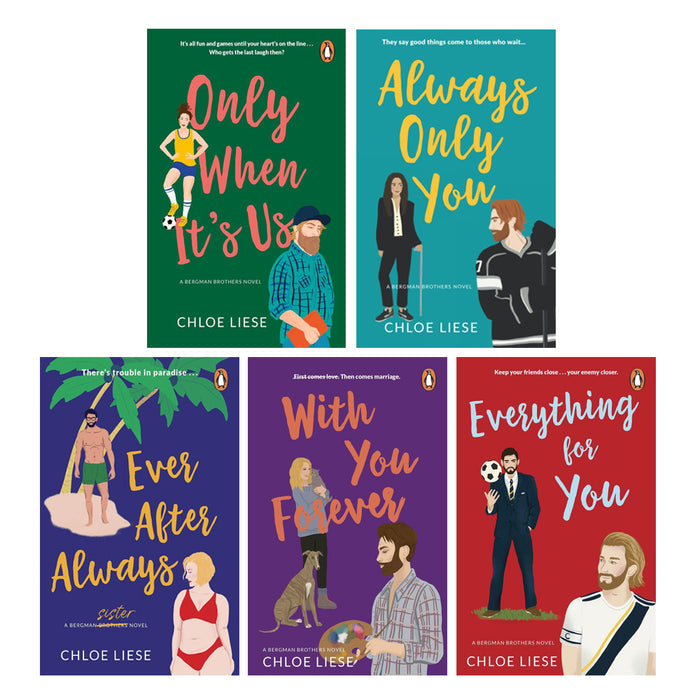Bergman Brothers 5 Book Set Collection - Only When It's Us, Always Only You,Ever After Always, With You Forever, & Everything for You