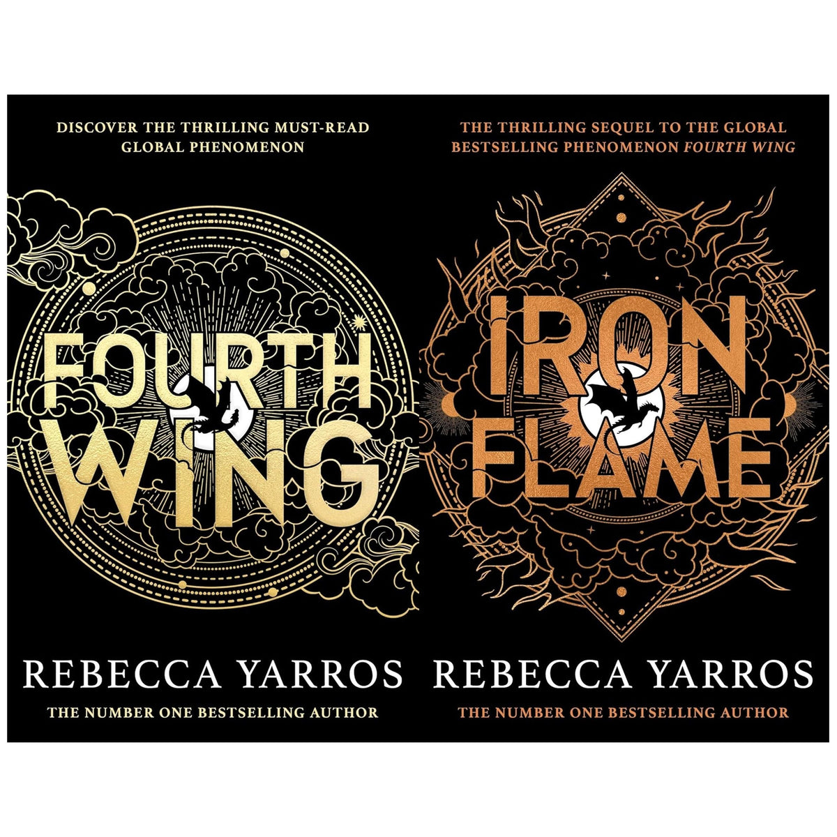 The Empyrean Series 2 Books Collection Set By Rebecca Yarros (Fourth Wing, Iron Flame)