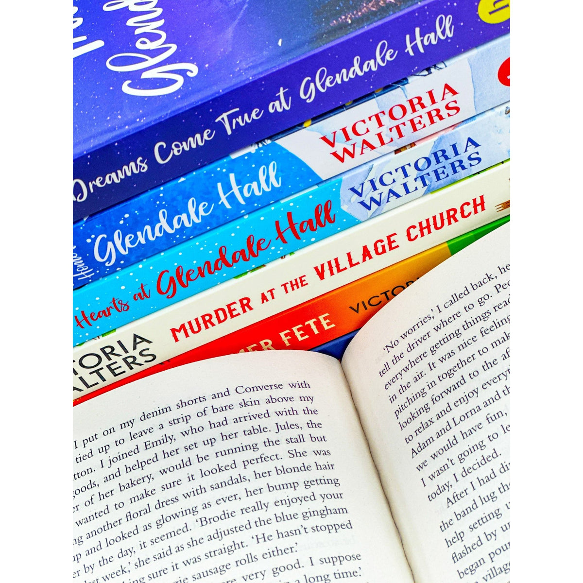 Victoria Walters Collection 7 Books Set (Murder at the House on the Hill, Murder at the Summer Fete, Murder at the Village Church, Hopeful Hearts at Glendale Hall, Always & Forever at Glendale Hall, Dreams Come True at Glendale Hall )