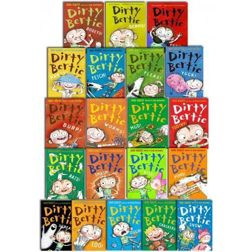 Dirty Bertie Series Collection David Roberts 20 Books Set (Series 1 and 2)