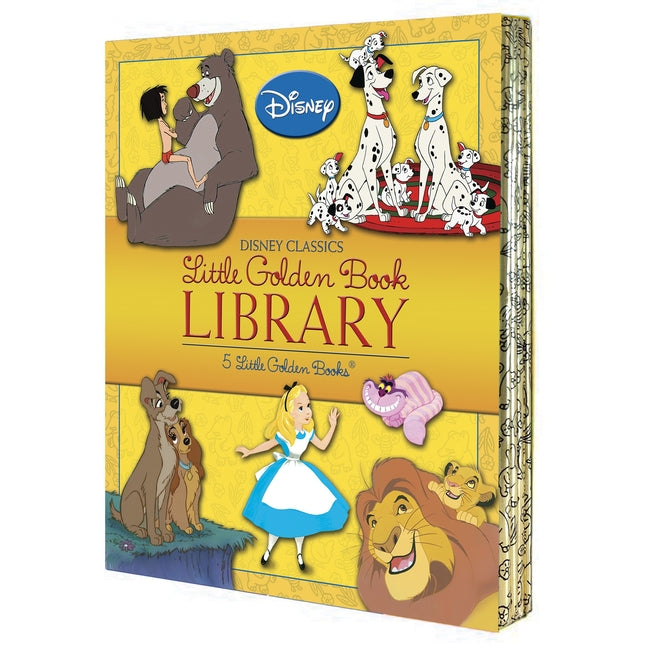 Disney Classics Little Golden Book Library (Disney Classic): Lady and the Tramp; 101 Dalmatians; The Lion King; Alice in Wonderland; The Jungle Book: Lady and the Tramp; 101 Dalmatians; The Lion King; Alice in Wonderland; The Jungle Book