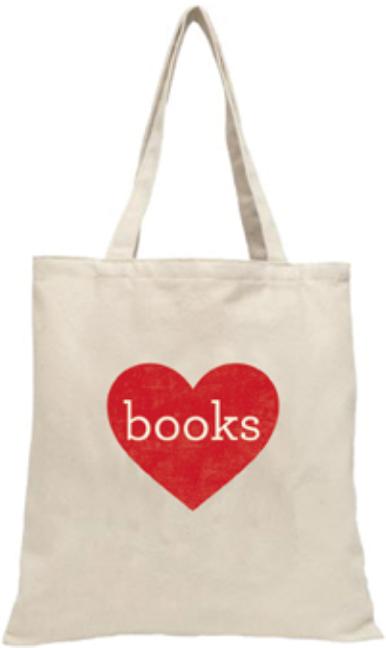 Heart Books Tote