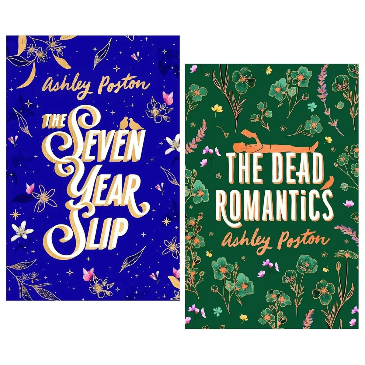 Ashley Poston Novel 2 Books Collector's Edition Set(The Seven Year Slip & The Dead Romantics)