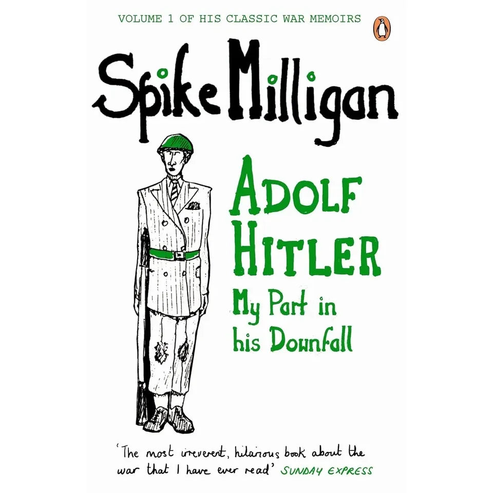 Milligan Memoirs Series 5 Books Collection Set by Spike Milligan Adolf Hitler(Peace Work, Adolf Hitler, 'Rommel?' 'Gunner Who?', Monty ,Mussolini)