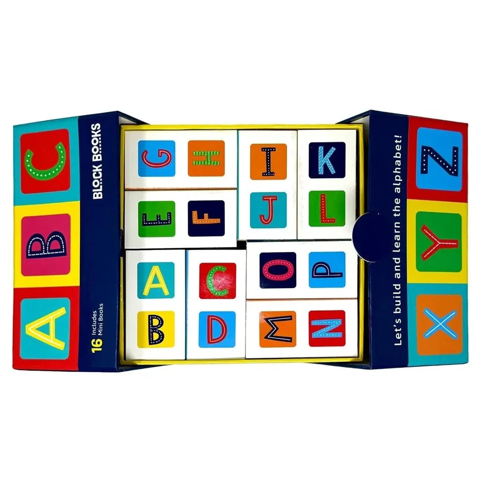 Children’s Alphabet Learning 16 Mini Books Collection Box by Lake Press