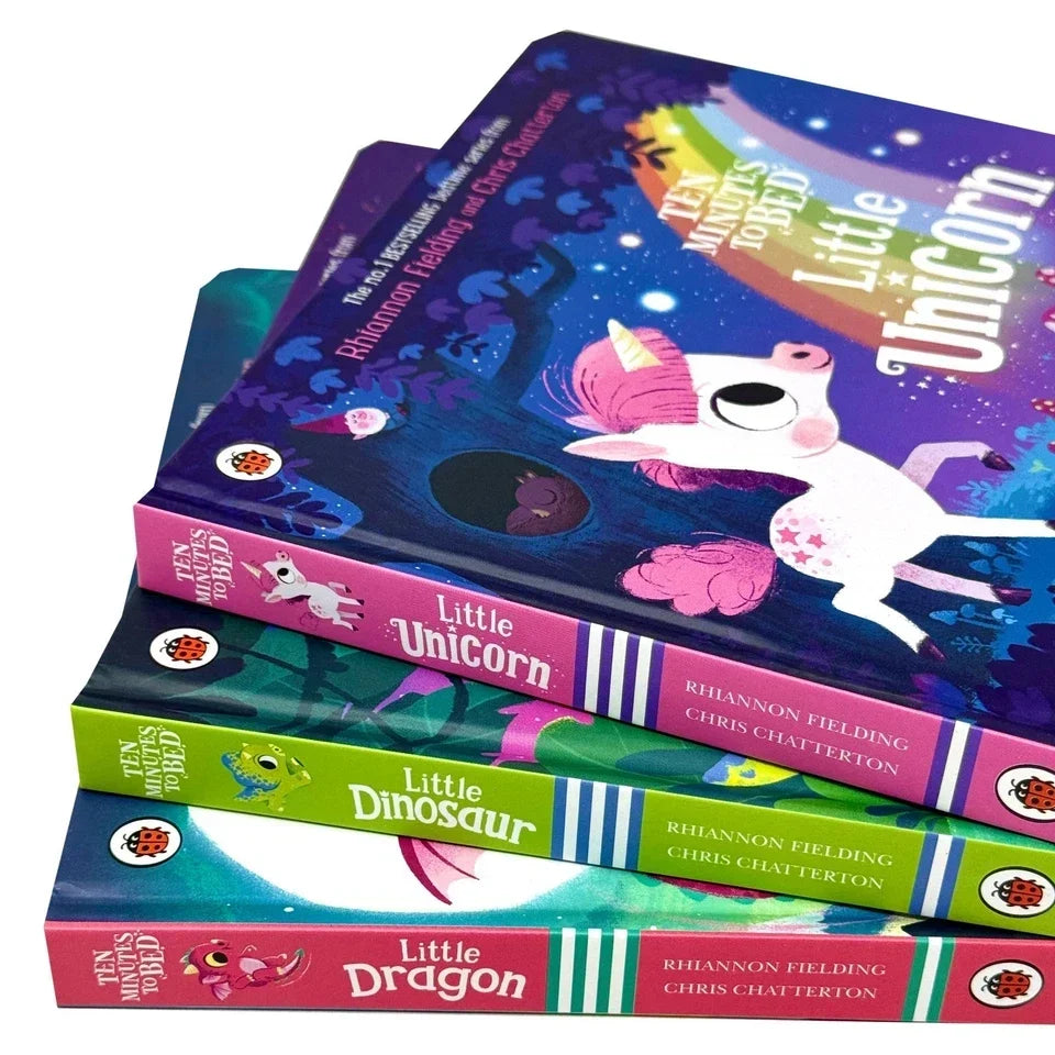 Ten Minutes to Bed Series 3 Books Collection Set By Rhiannon Fielding(Ten Minutes to Bed: Little Dragon, Ten Minutes to Bed: Little Dinosaur & Ten Minutes to Bed Little Unicorn)