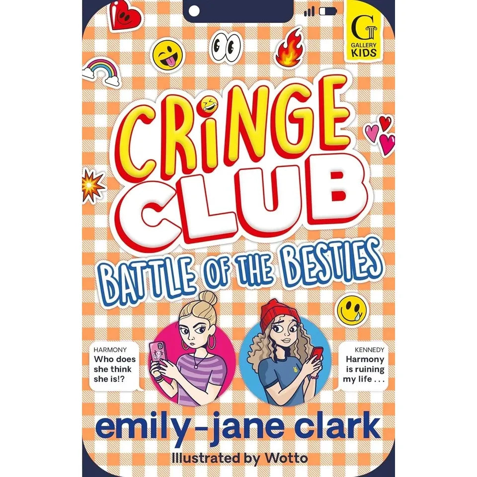 Cringe Club Series 2 Books Collection Set by Emily-Jane Clark(Cringe Club & Battle of the Besties )