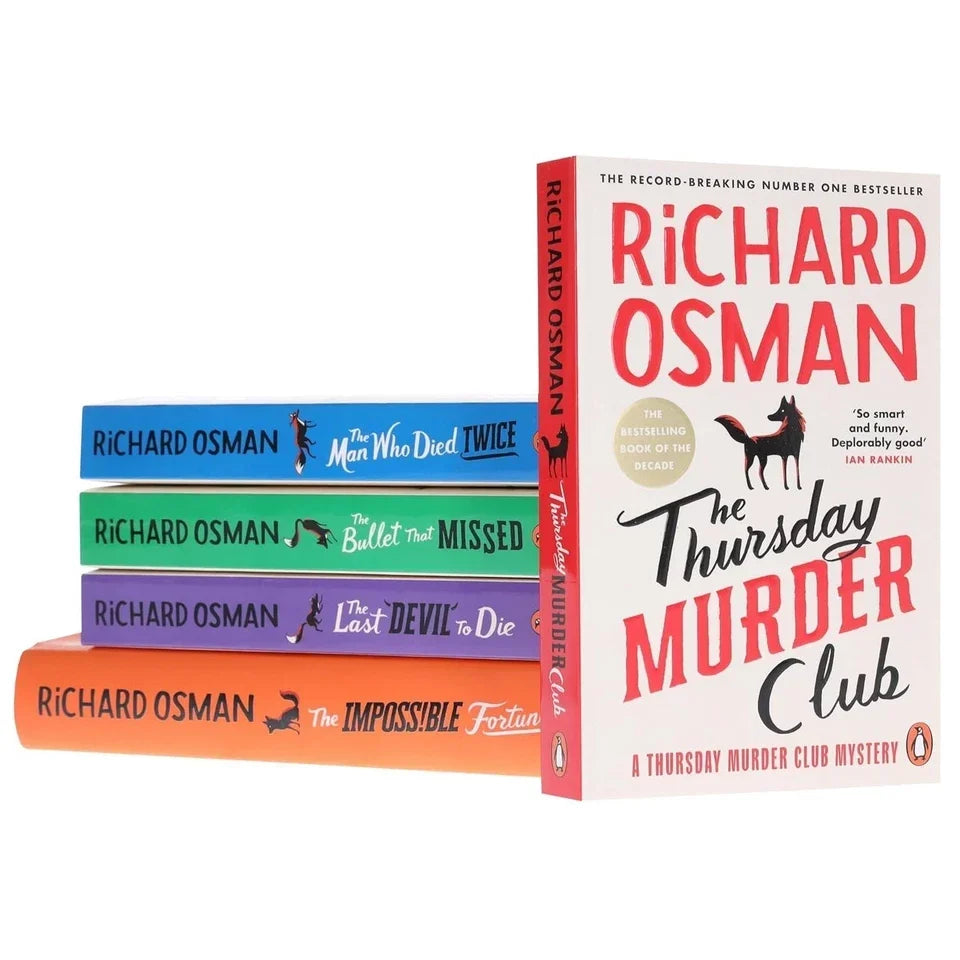 Thursday Murder Club Mysteries 5 Books Collection Set(Thursday Murder Club Mysteries Series ,The Thursday Murder Club, The Man Who Died Twice, The Bullet That Missed ,The Last Devil To Die & The Impossible Fortune)