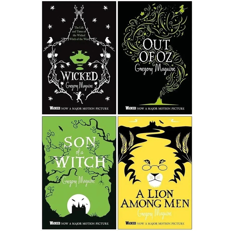 The Wicked Years Vintage Collection 4 Books Set By Gregory Maguire (Wicked, Out of Oz, Son of a Witch and A Lion Among Men)