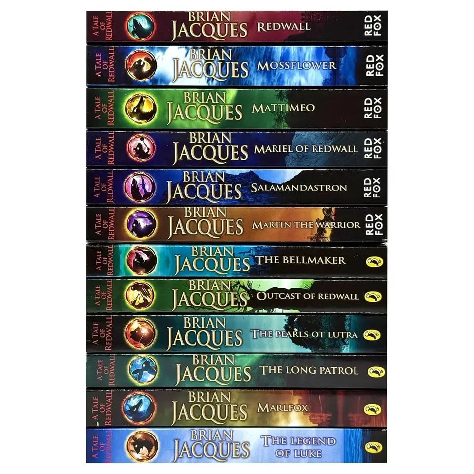 A Tale of Redwall Book Series 1-12 Books Collection Set By Brian Jacques (Redwall, Mossflower, Mattimeo, Mariel & More)