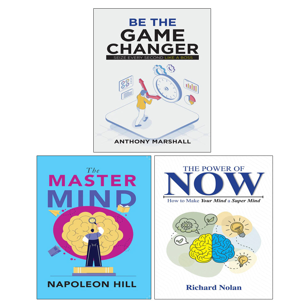 The Master Mind By Napoleon Hill, Be The Game Changer, The Power of Now 3 Books Collection Set