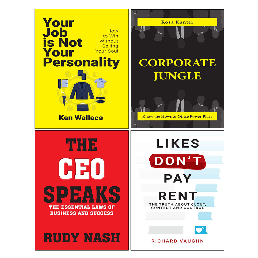 The CEO Speaks, LIKES DON’T PAY RENT, Your Job Is Not Your Personality, Corporate Jungle 4 Books Collection Set