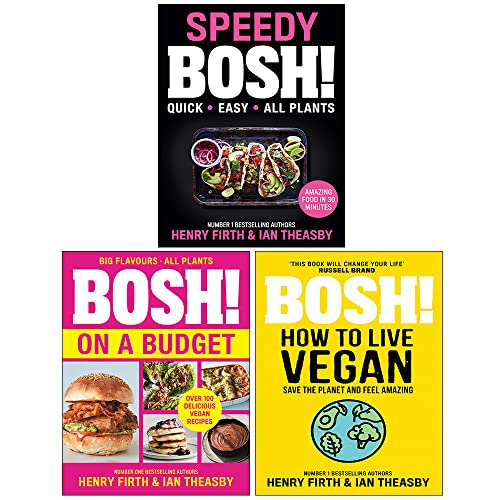 Speedy BOSH [h], BOSH on a Budget, BOSH How to Live Vegan By Henry Firth and Ian Theasby 3 Books Collection Set