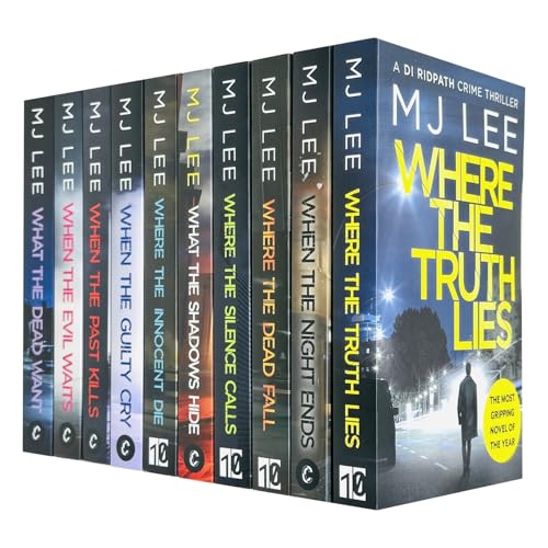 M J Lee DI Ridpath Series Collection 10 Books Set (When the Guilty Cry,When the Evil Waits,Where the Innocent Die,When the Past Kills,Where the Dead Fall,Truth Lies,Silence Calls, Dead Want and More)