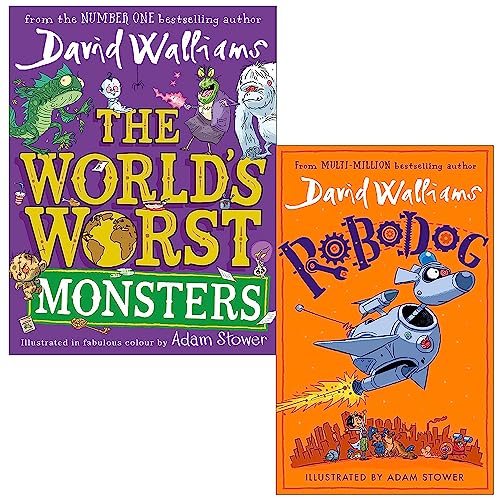 David Walliams Collection 2 Books Set (The World's Worst Monsters and Robodog)
