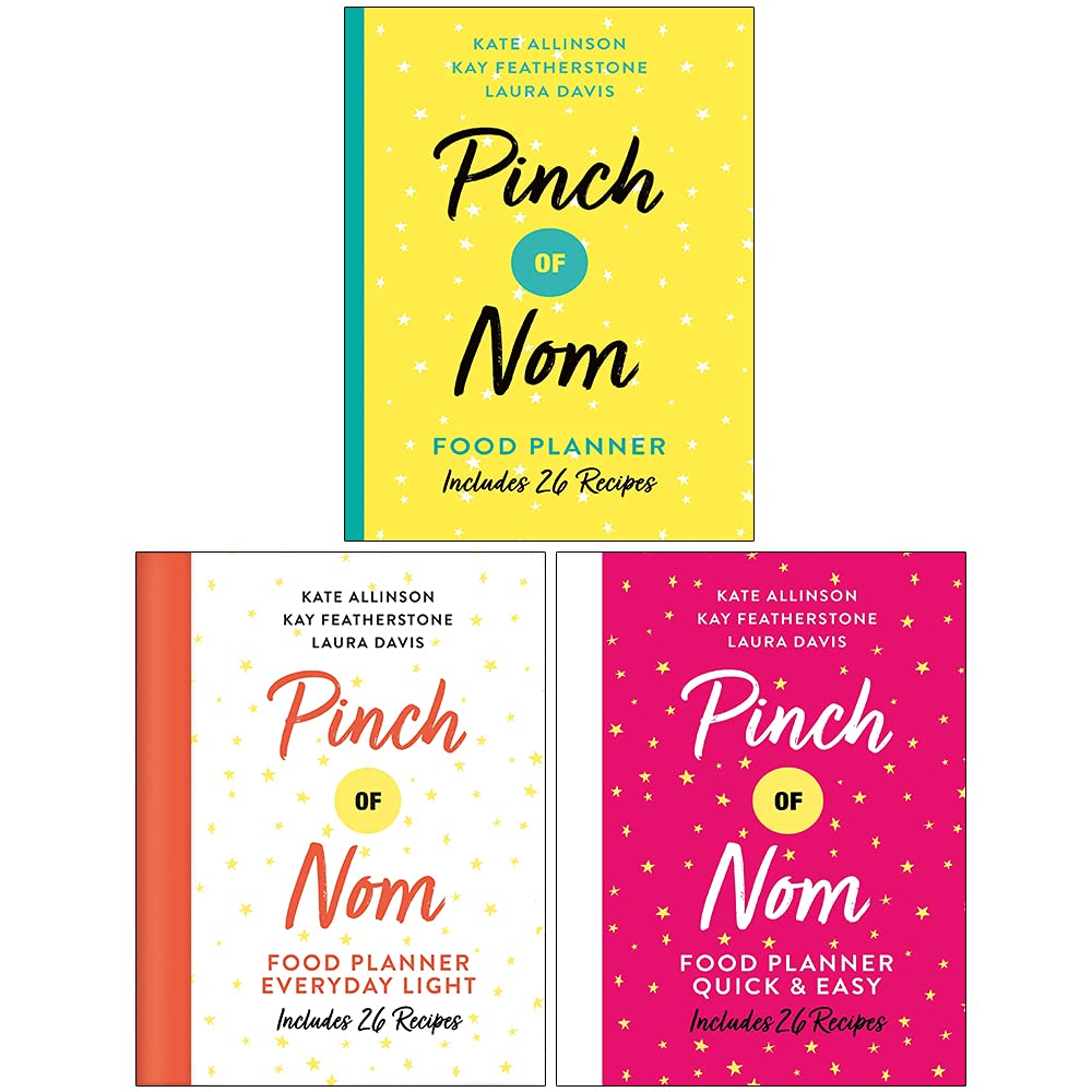 Pinch of Nom Food Planner Collection 3 Books Set By Kay Featherstone, Kate Allinson, Laura Davis (Pinch of Nom Food Planner, Everyday Light, [h] Quick and Easy)