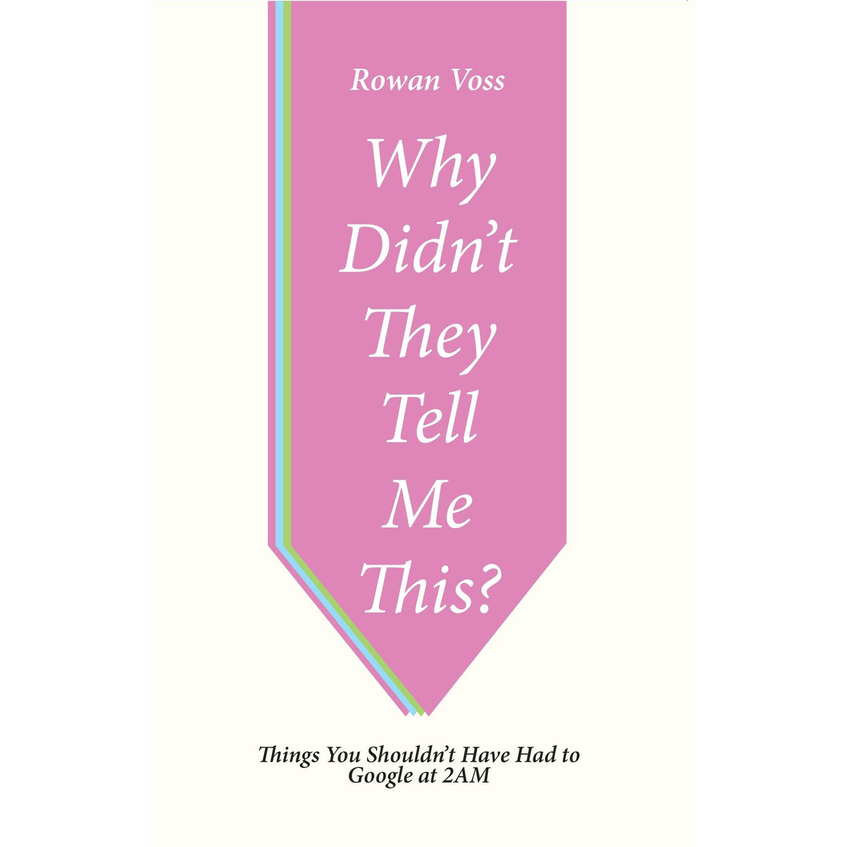 Why Didn't They Tell Me This? : Things You Shouldn't Have Had to Google at 2AM by Rowan Voss