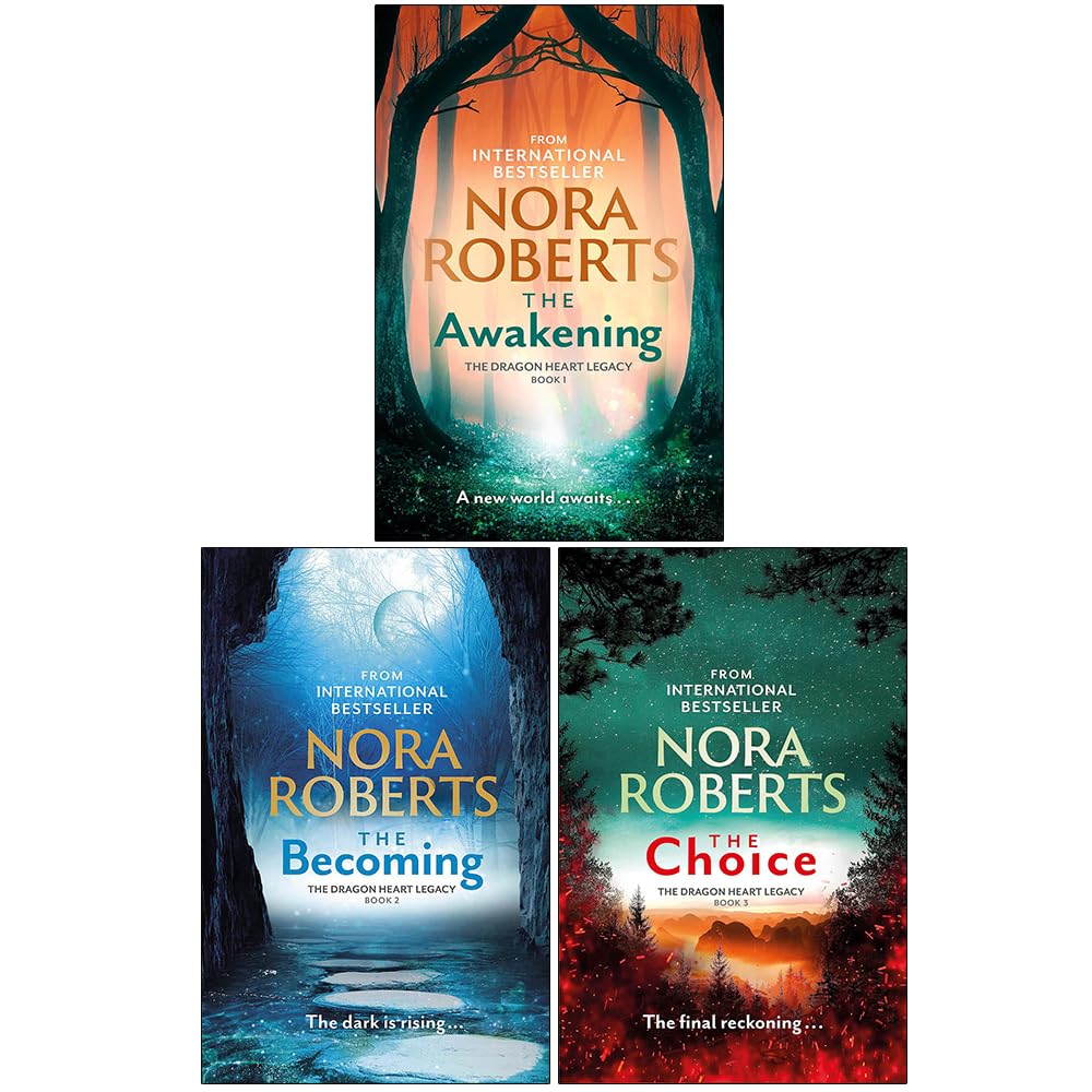 The Dragon Heart Legacy Series 3 Books Collection Set By Nora Roberts (The Awakening, The Becoming [h], The Choice)