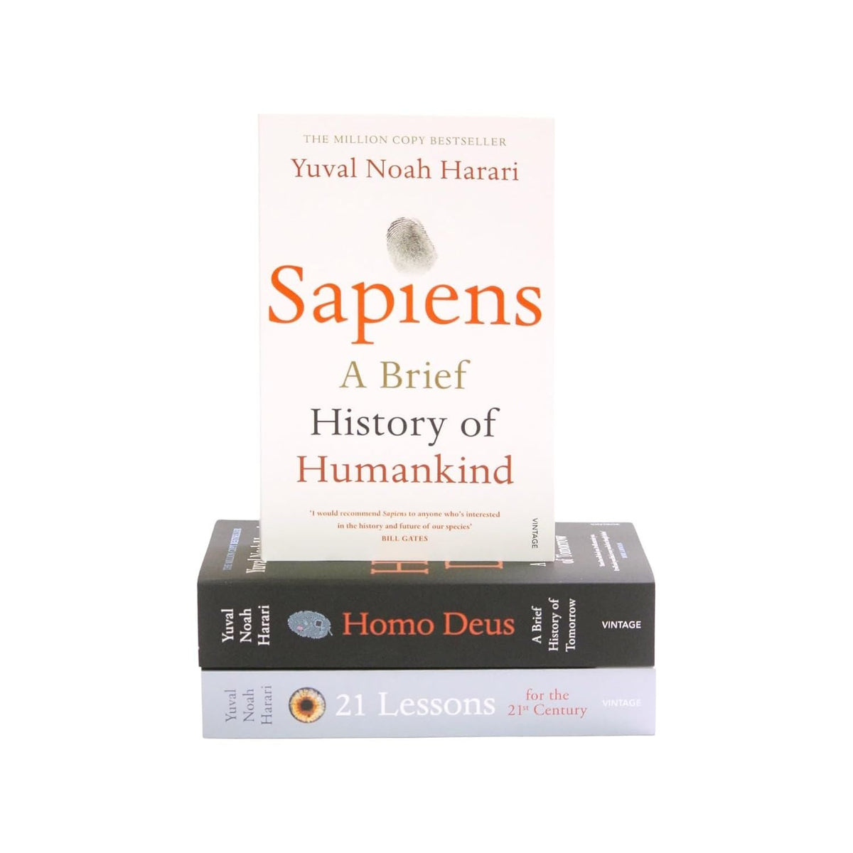 Yuval Noah Harari 3 Books Collection Set (Sapiens, Homo Deus, 21 Lessons for the 21st Century)