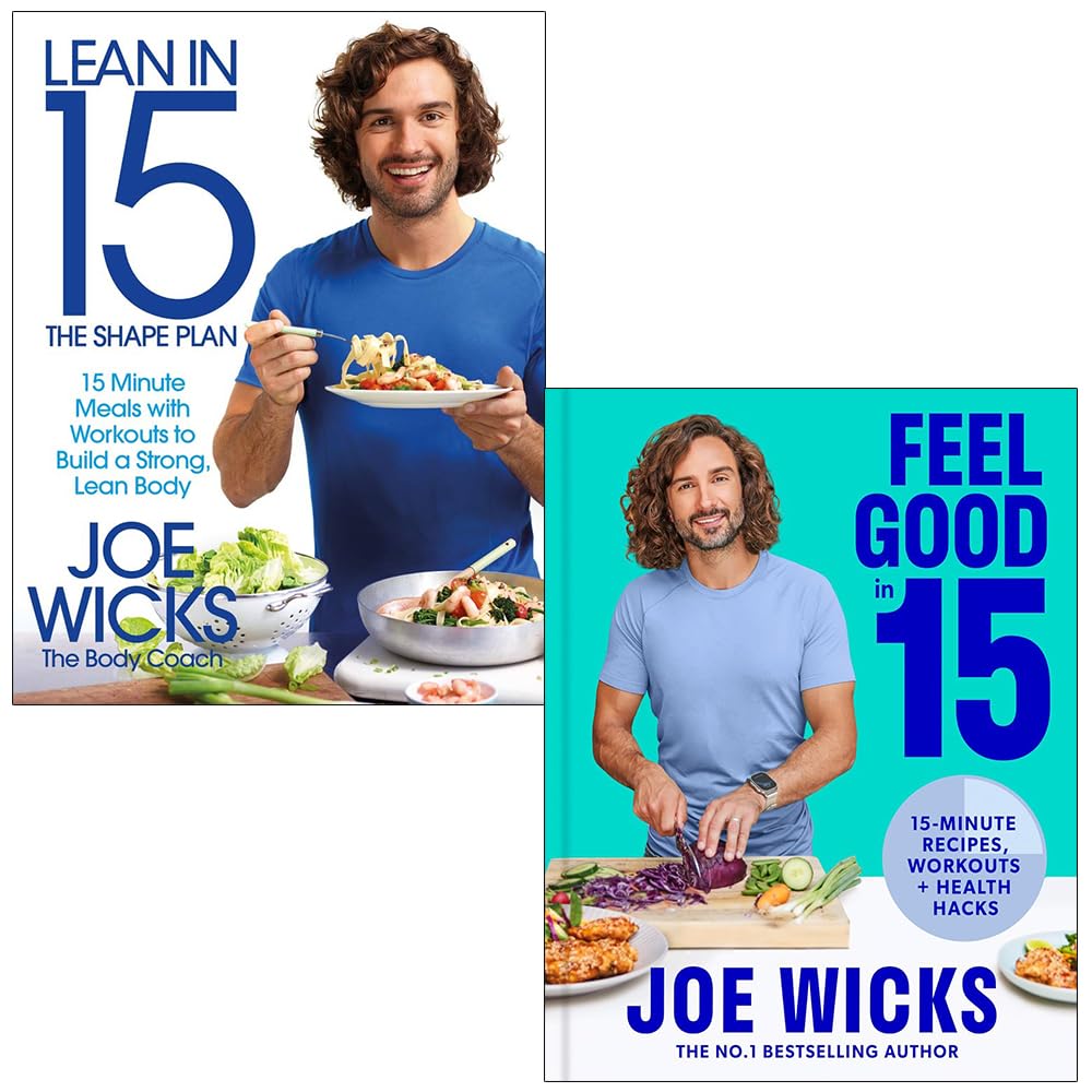 Lean in 15 The Shape Plan (h) & Feel Good In 15 By Joe Wicks 2 Books Set