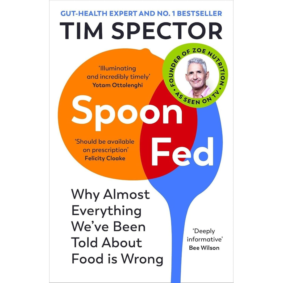 Tim Spector Collection 4 Books Set (Food for Life, Identically Different, Spoon-Fed, The Diet Myth)