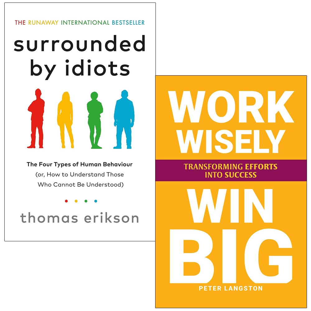 Surrounded by Idiots By Thomas Erikson, Win Big By Peter Langston 2 Books Collection Set